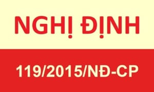nghị định 119 năm 2015 của chính phủ